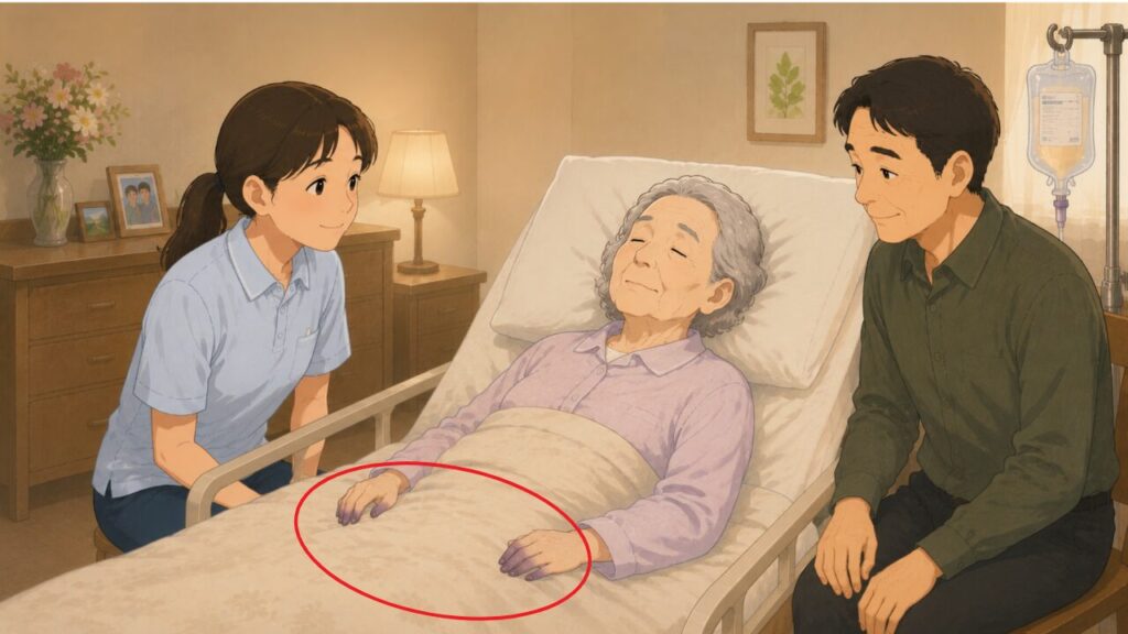 死亡直前の体の様子