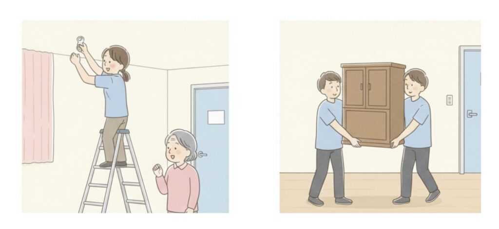 危険を伴う作業