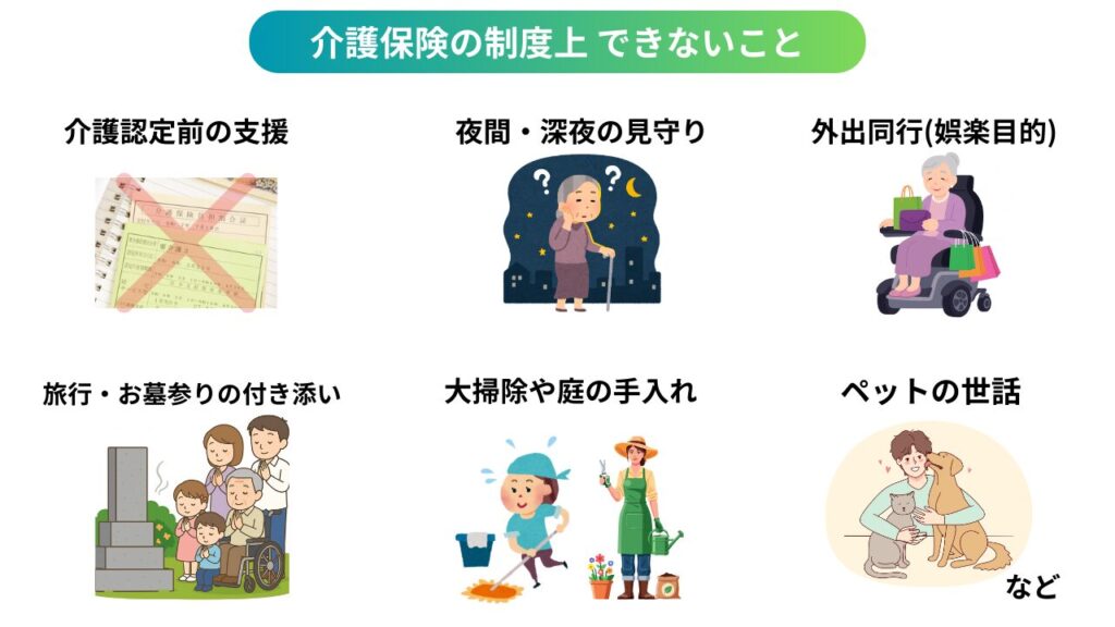 What nursing care insurance cannot do