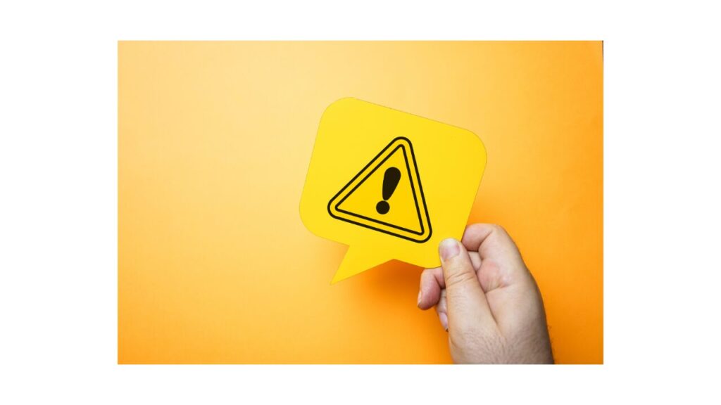 Be careful
